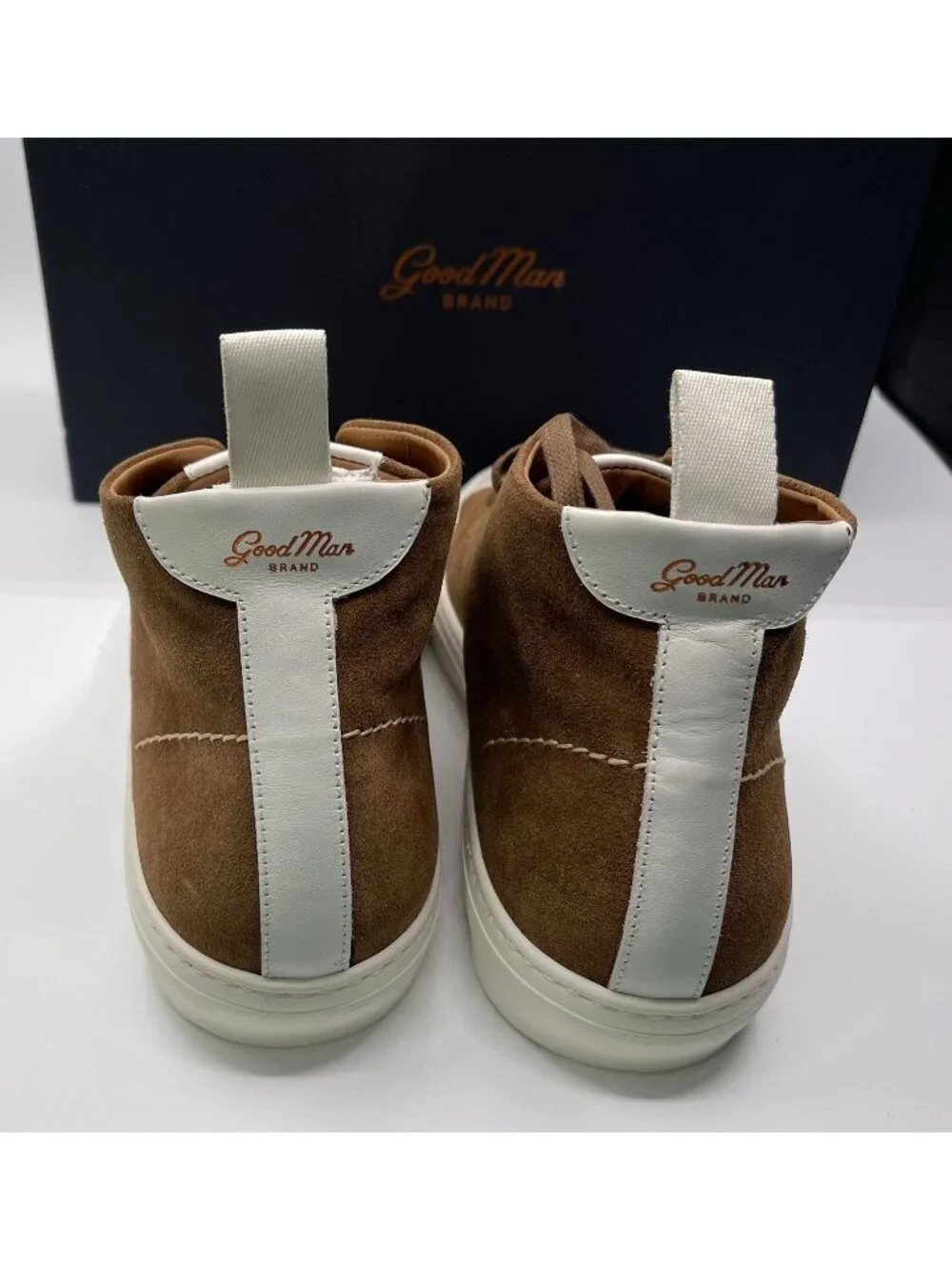 Good Man Brand Legacy‎ Hi-Top Brown Suede  Leather Sneakers Men’s Size 9.5